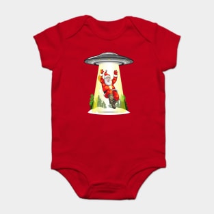 Santa's Alien Lift-Off! Baby Bodysuit